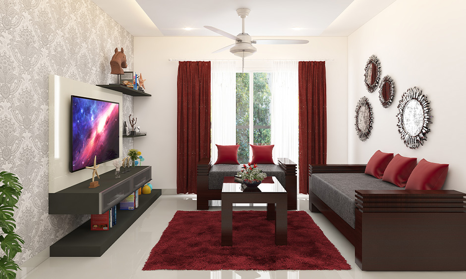 ₹10,000 में लिविंग रूम मेकओवर